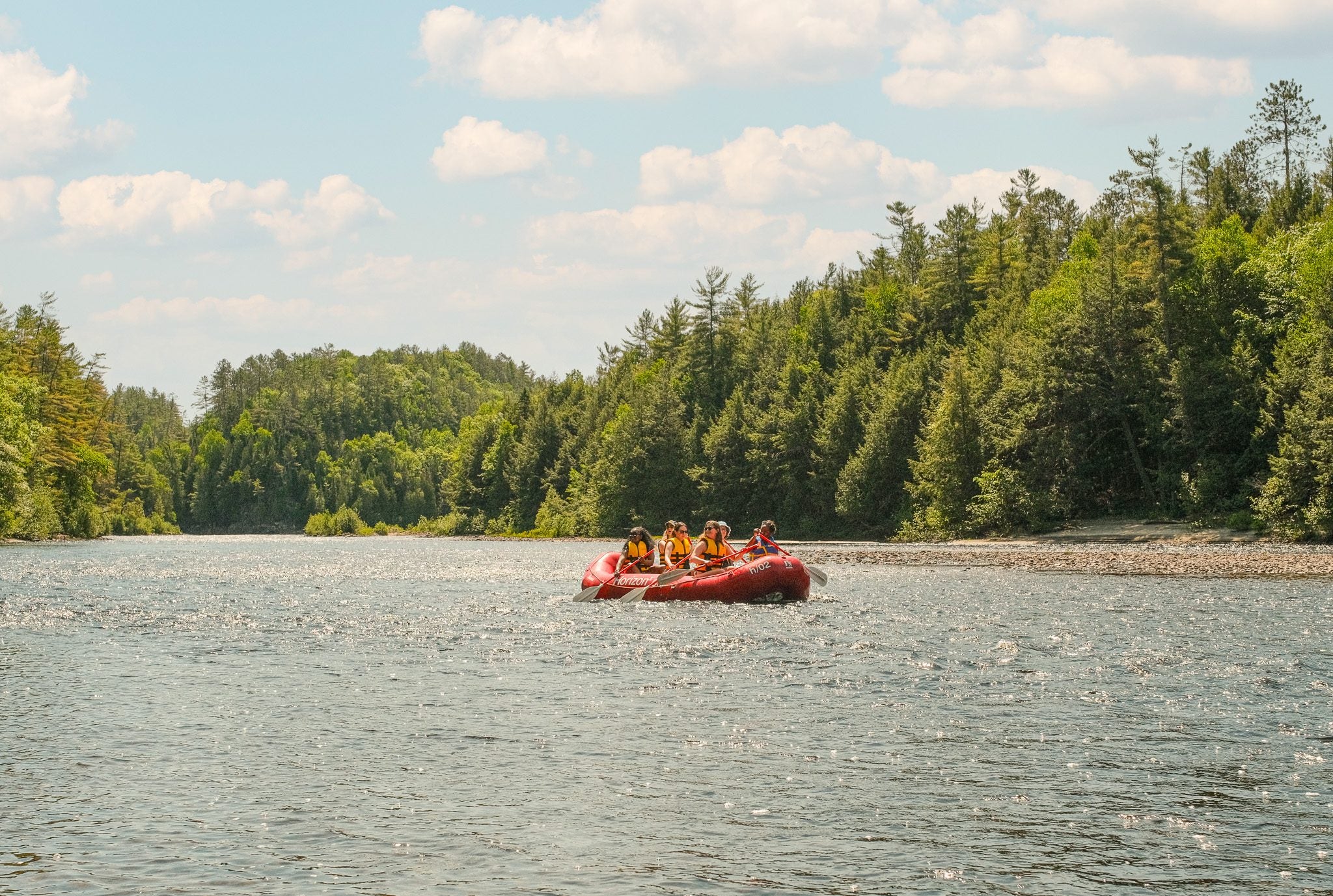The river at Camping Pont Blanc
